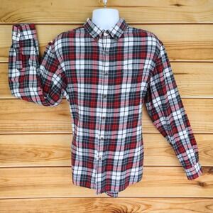 Chaps Performance Flannel Button Up Shirt Mens‎ XL Multicolor Plaid 100% Cotton
